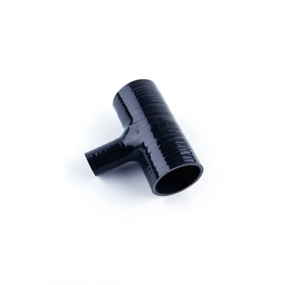 140mm Length Black T Shape Straight Hose For 25mm ID BOV 2