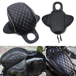 Motorcycle Black PU Leather Waterproof Magnetic Oil Fuel Tank Travel Bag Luggage Bag For Harley 883 1200