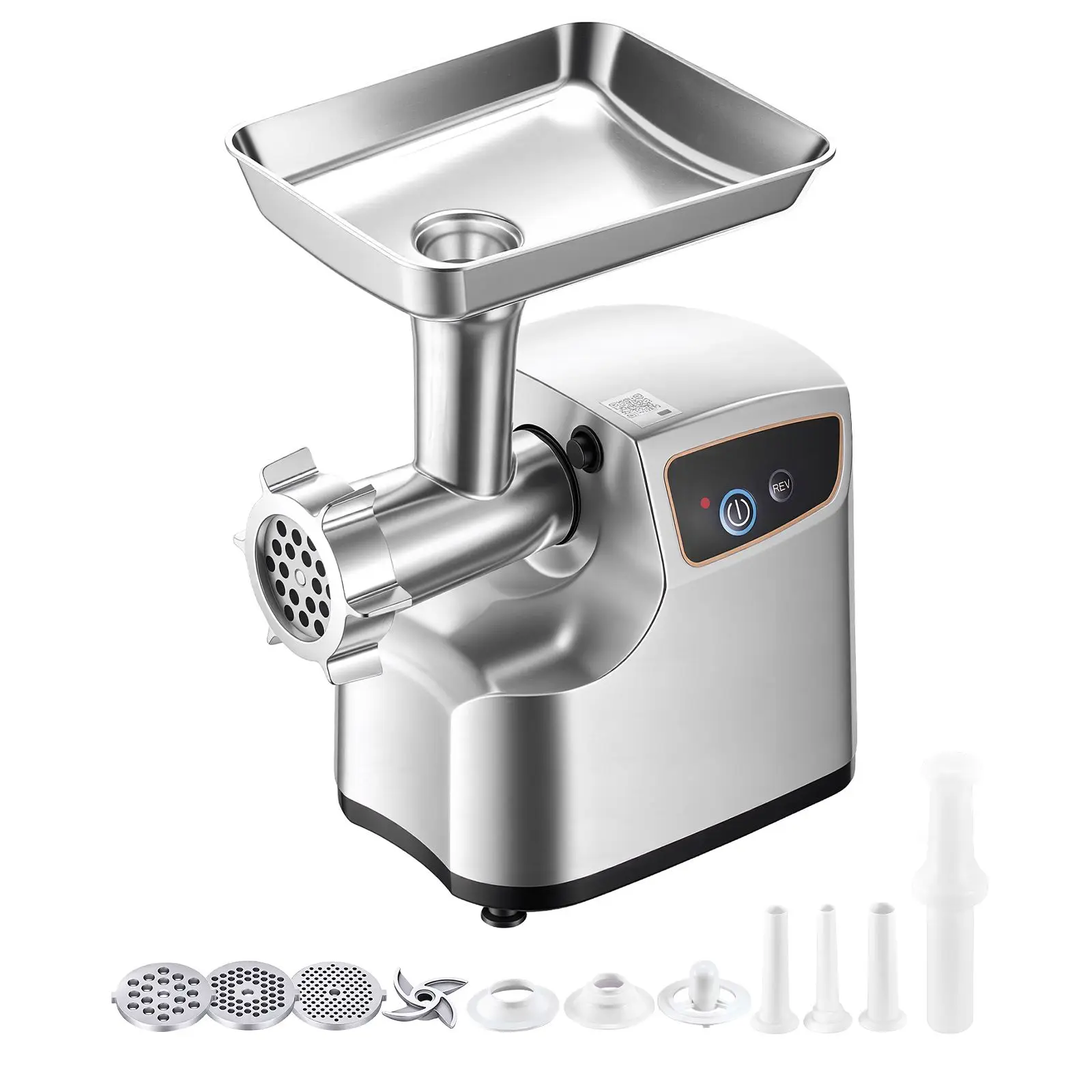 700W Electric Meat Grinder, 5 Lbs/Min Capacity, Meat Mincer with 3 Grinding Plates, 3 Sausage Stuffing Tubes & Kubbe Kit, 0.77HP Sausage Stuffer Maker for Home Kitchens, ETL Listed