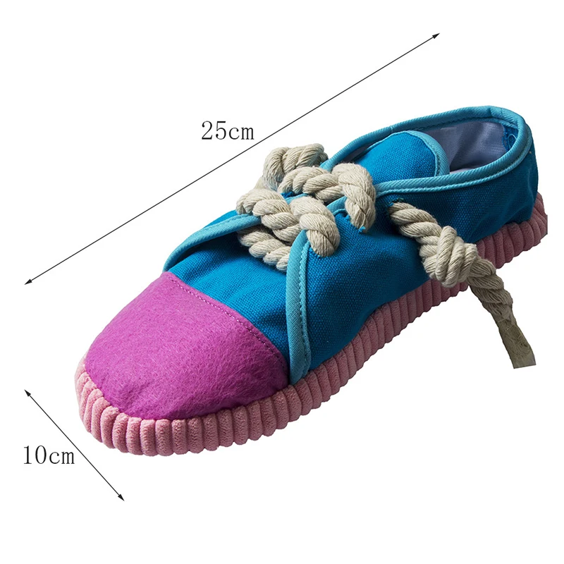 Pet Chew Toy for Small Large Dogs Shoes Shape Squeaky Toy Durable and Safe Dog Playing Toys Dog  Chewing Playing Supplies