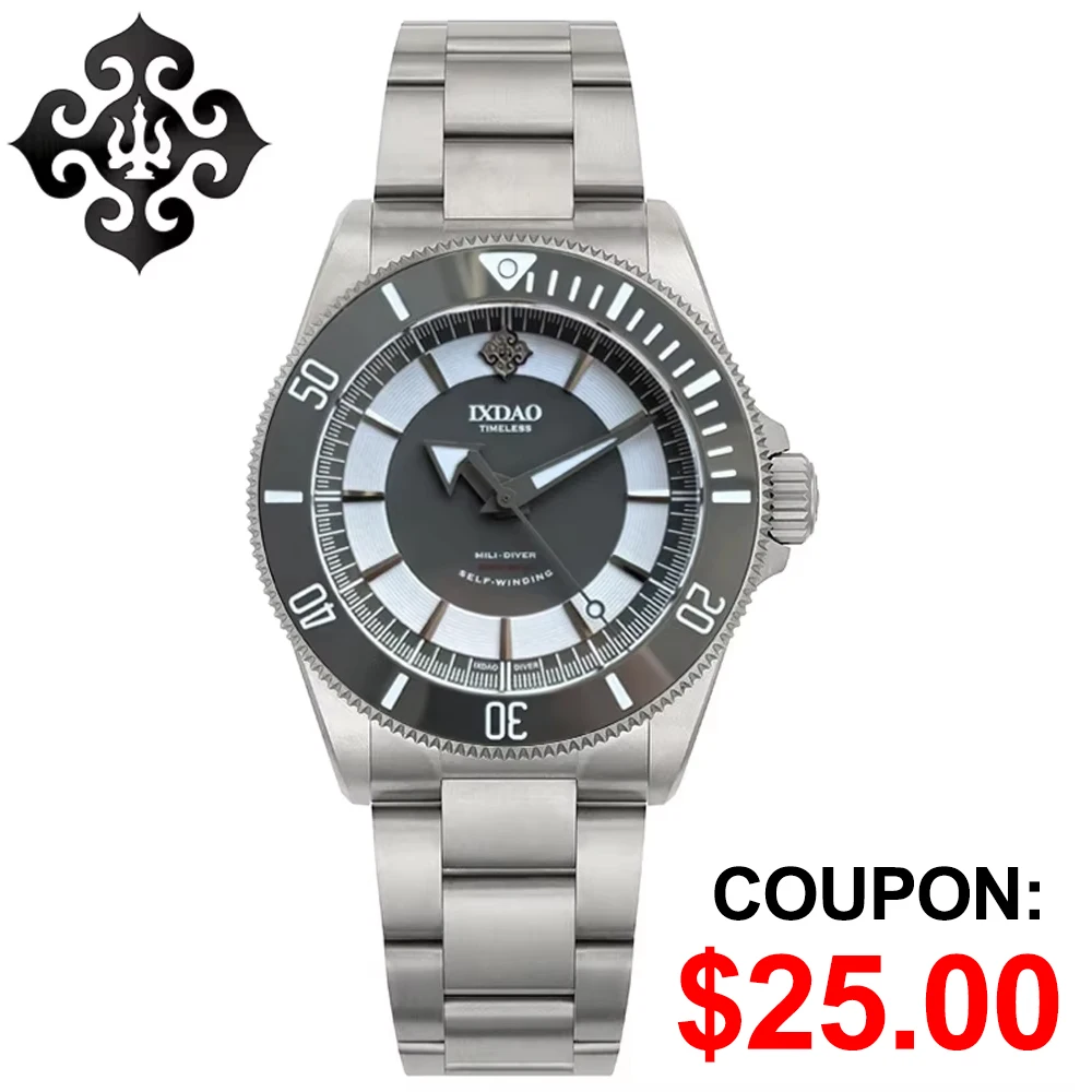 IX&DAO IPOSE Titanium Watch PT5000 Automatic Mechanical Movement Sapphire Luminous watches 20Bar Waterproof Men Wristwatch