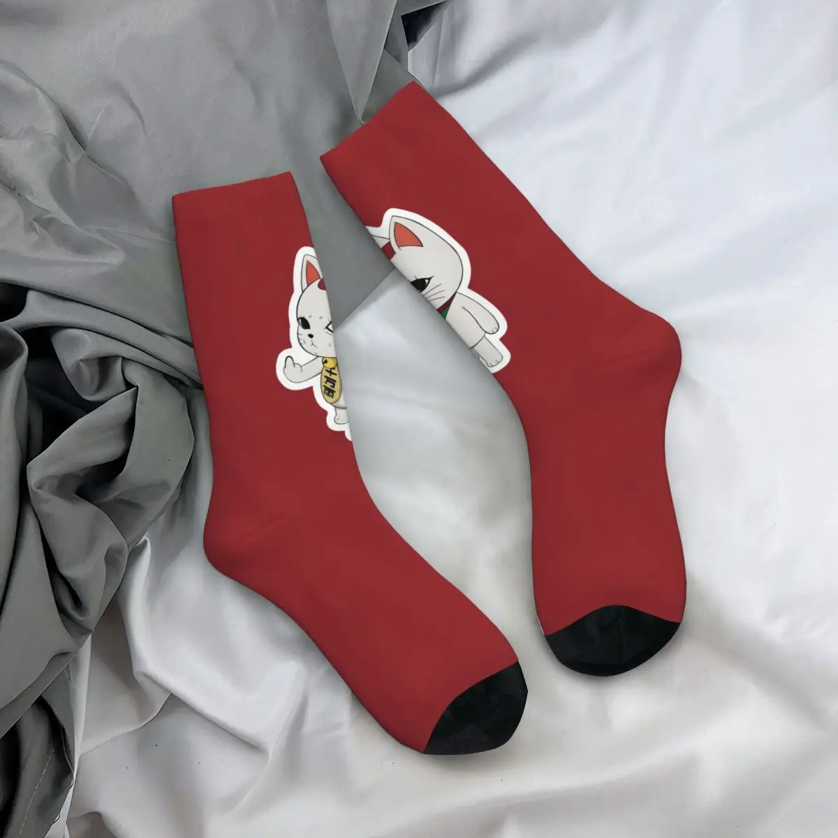 

Всесезонные чулки для экипажа, носки в стиле аниме Dandadan Cat, забавные длинные носки, аксессуары для мужчин и женщин, подарки