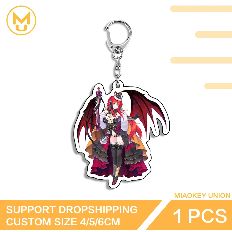 Rias Gremory Beautiful Anime Figure Double Sided Keyring Premium Innovative Creative Accessories Versatile Fashionable Jewelry