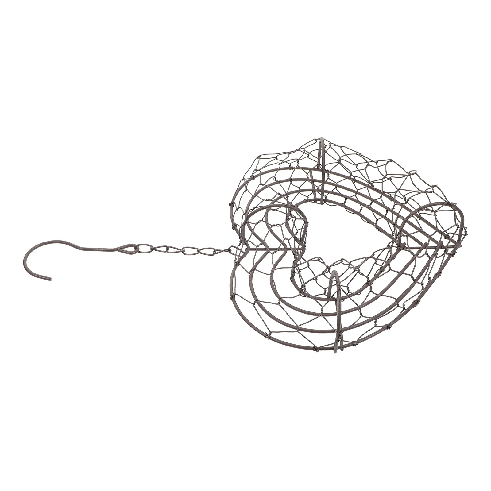 

Heart Shaped Succulent Wreath Decorative Iron Planter Frame Hanger Wall Hanging Flowerpot for Home Office Durable Practical moss