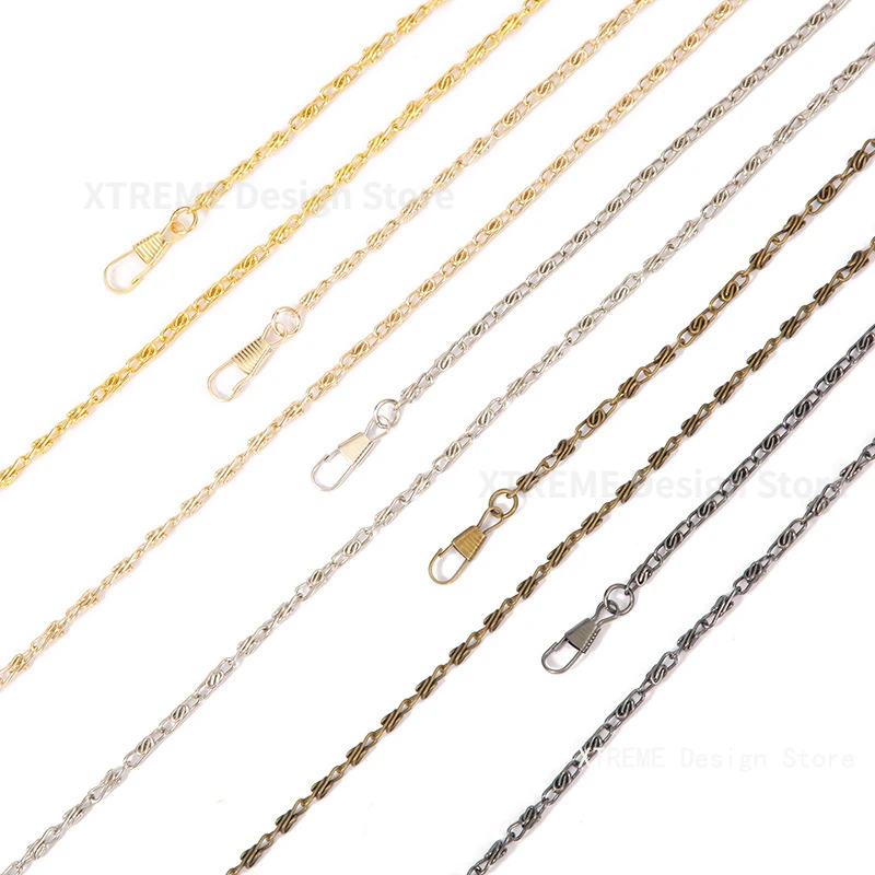 120CM Women Metal Chain Bag Thin Purse Shoulder Bag Chains For Bag Replacement Handbag Chain Strap Accessories For Bags