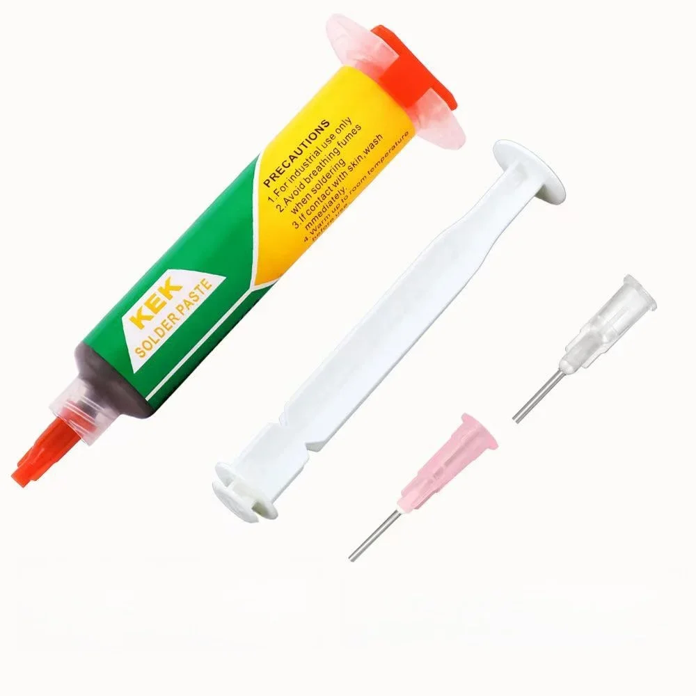 Sn42Bi58 SMD Welding Paste 138 ℃ Low Medium  high Temperature Lead-free Syringe No Clean Solder Paste For Phone Component Repair