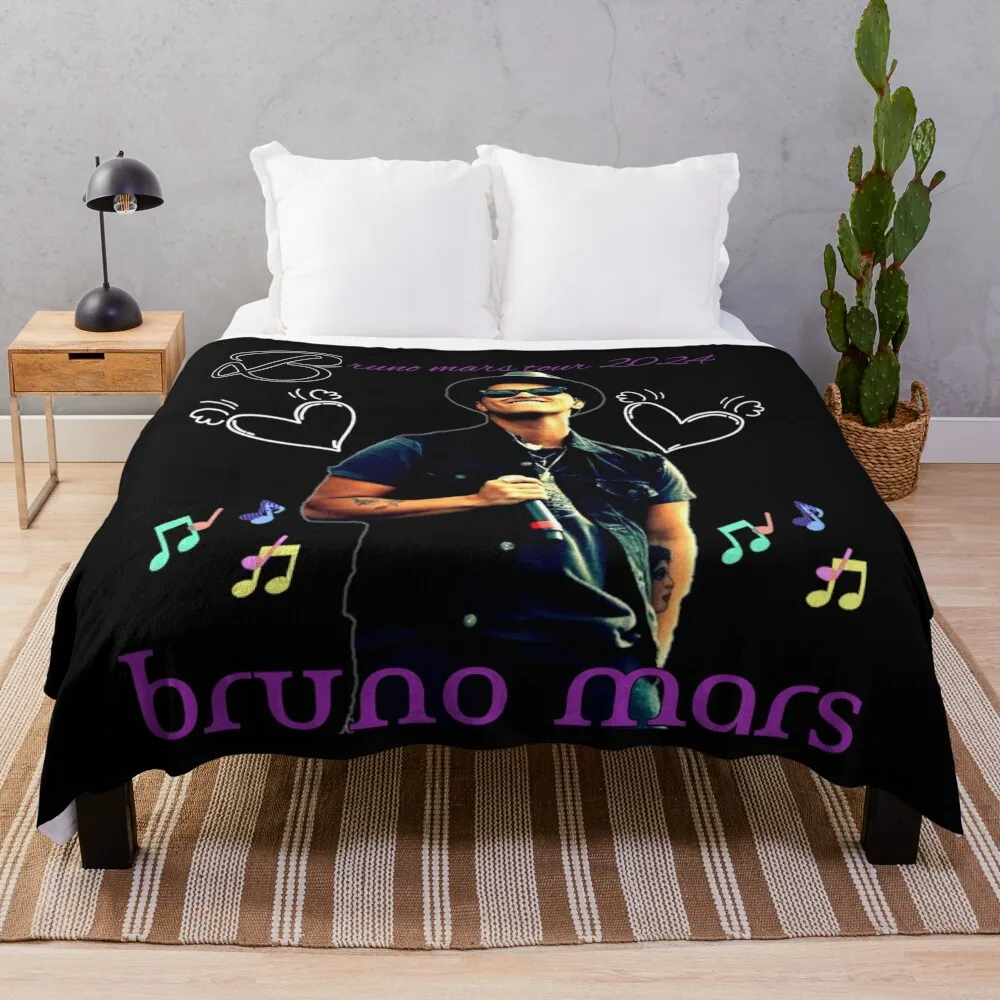 

bruno mars Throw Blanket Loose Soft Beds For Decorative Sofa Blankets