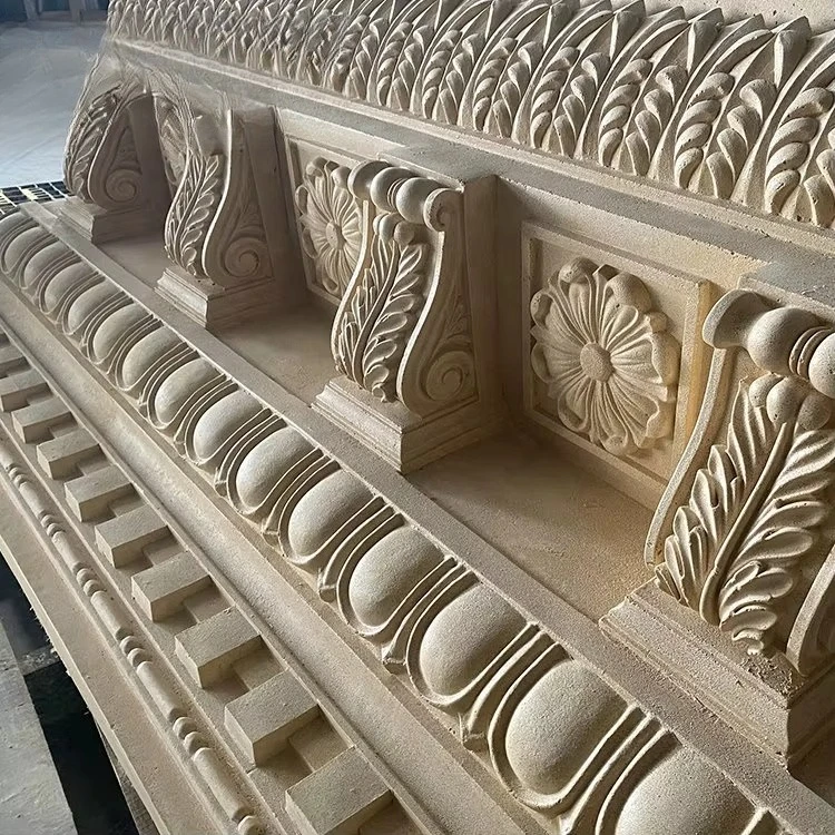 Building decorative wall line GRC crown molding cornice