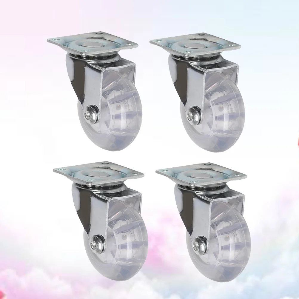 4 Stück 360-Grad-Räder, Lenkrolle, Elektrogerät, robust, für Möbel, PU