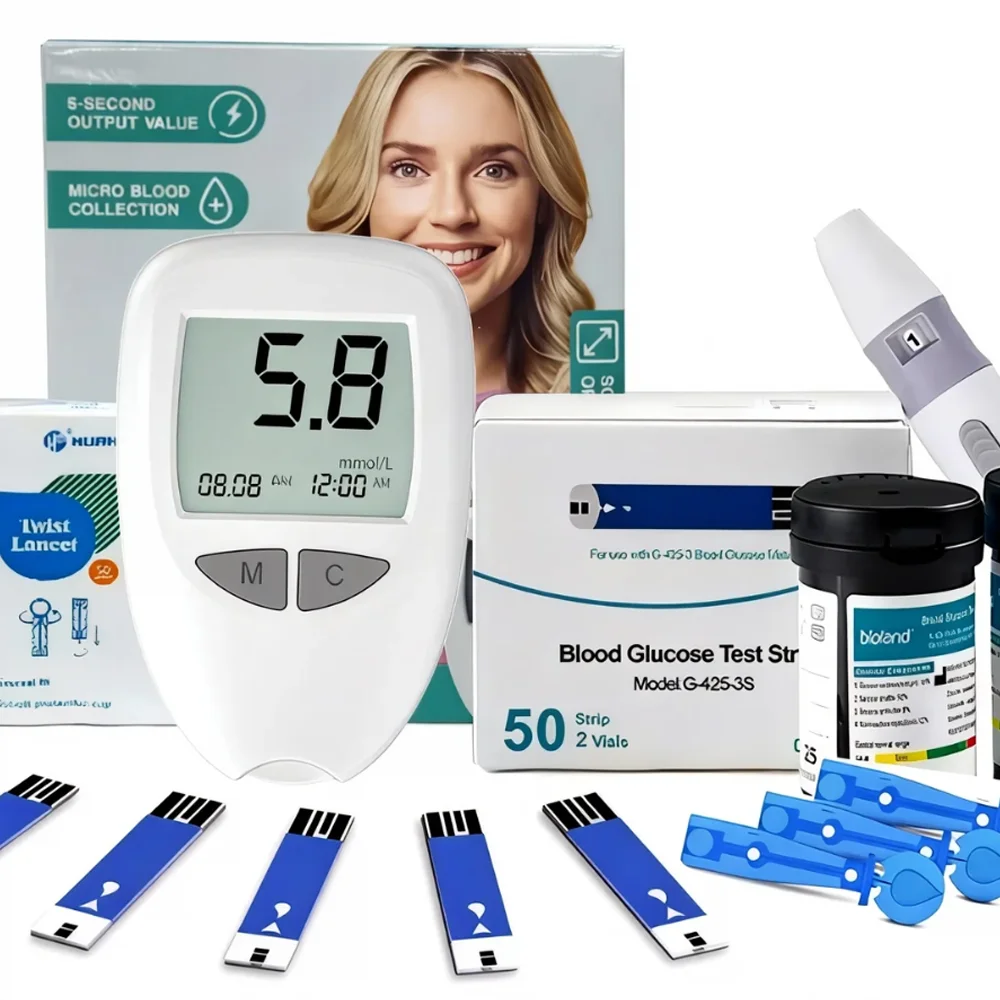 medidor-de-glicose-no-sangue-glicosimetro-kit-teste-de-diabetes-medidor-de-acucar-no-sangue-em-casa-para-50-pcs-tiras-de-teste-lanceta-kit-de-maquina-de-diabetes