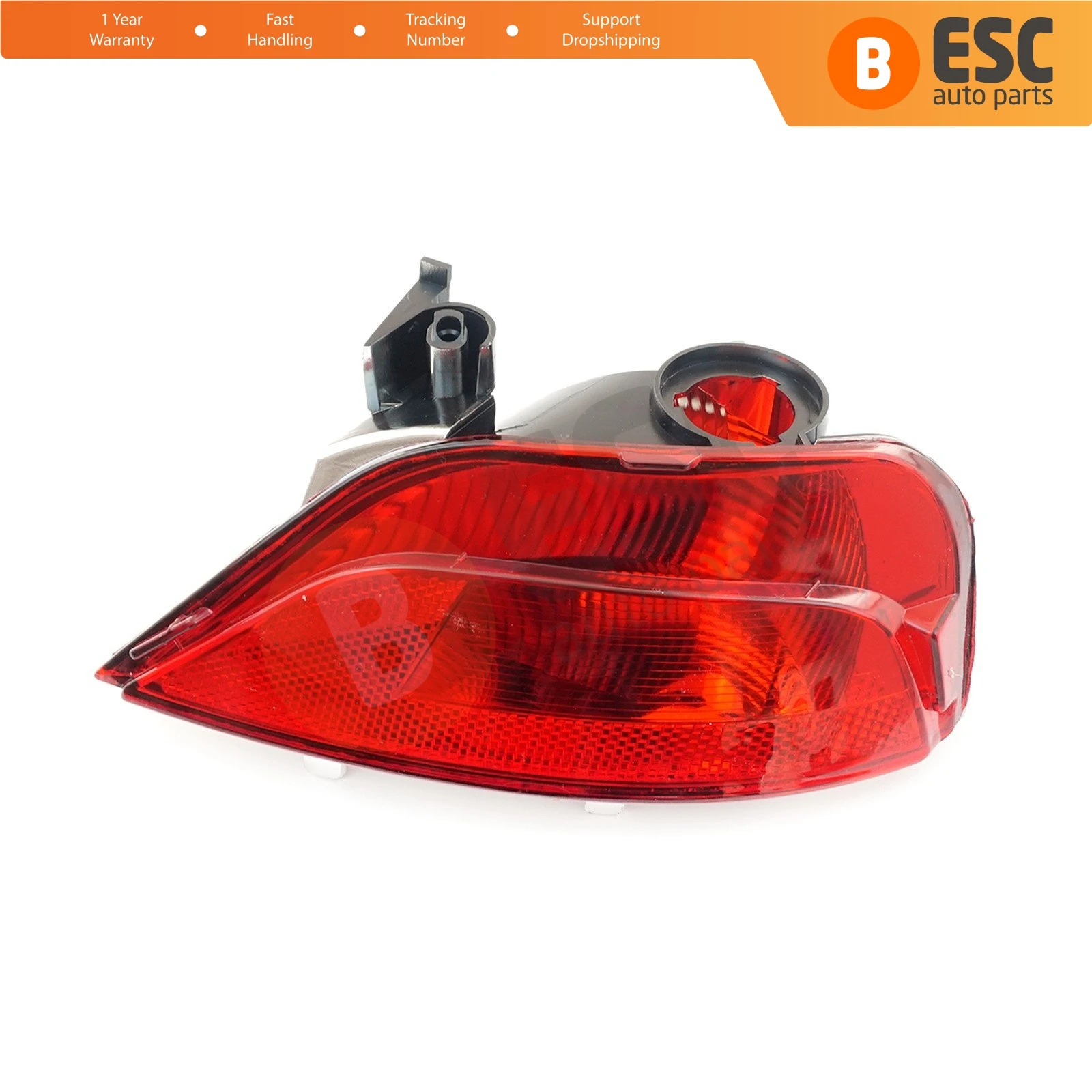 

ESP987-1 Rear Bumper Tail Fog End Light Lamp Lens Reflector Left Side 265855907R for Renault Megane MK4 Sedan Scenic MK4