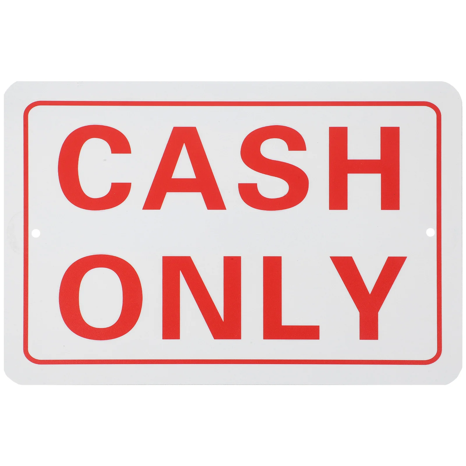 Cash Sign Debit Card Not Accepted Credit Business Cashier for Metal The Wall Only Pvc Signs