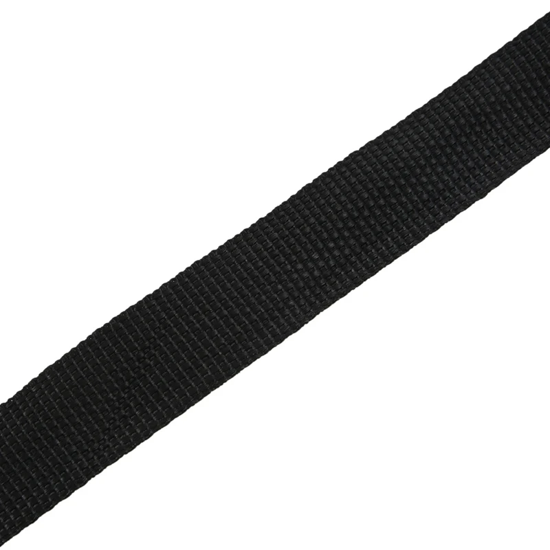 5Pcs 25Mmx20m Roll Nylon Tape Strap For Webbing Bag Strapping Belt Making DIY Craft - Black