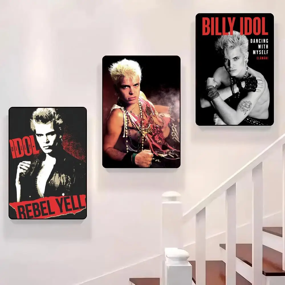

rock singer B-Billy I-Idol Poster Sticky Wall Waterproof Home Living Room Bedroom Bar Aesthetic Decoration Perfect Gift