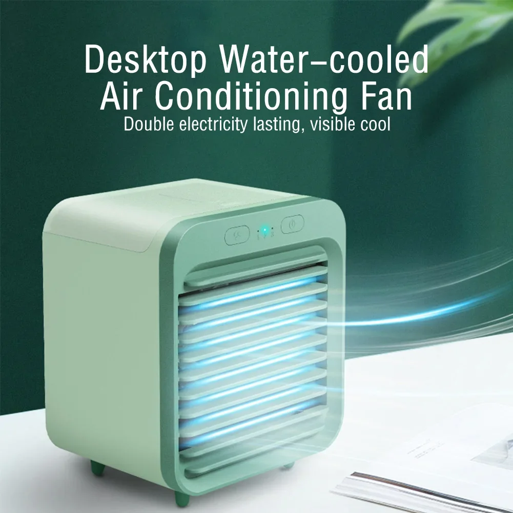 

Mini Portable Water Cooling Fan 3 Gear Air Conditioner Humidification Spray Refrigeration USB Student Dormitory Desktop Cooler