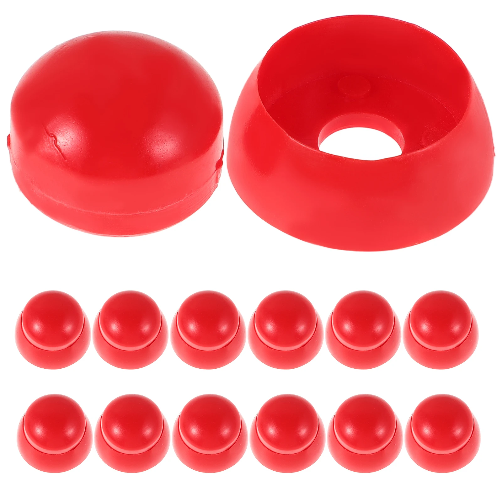 

50Pcs Bright Color Playground Safety Nut Caps Plastic Bolt Covers Durable Screw Protection Equipment Covers