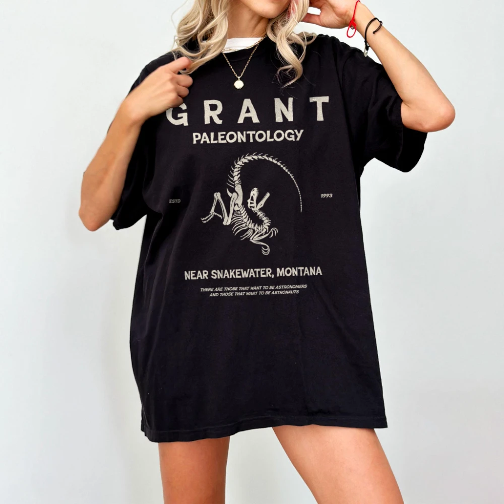Grant Paleontology Shirt Dinosaur Fossil T-shirt Jurassic Inspired Fan Tee Velociraptor Skeleton Shirt Paleontology Gift Idea
