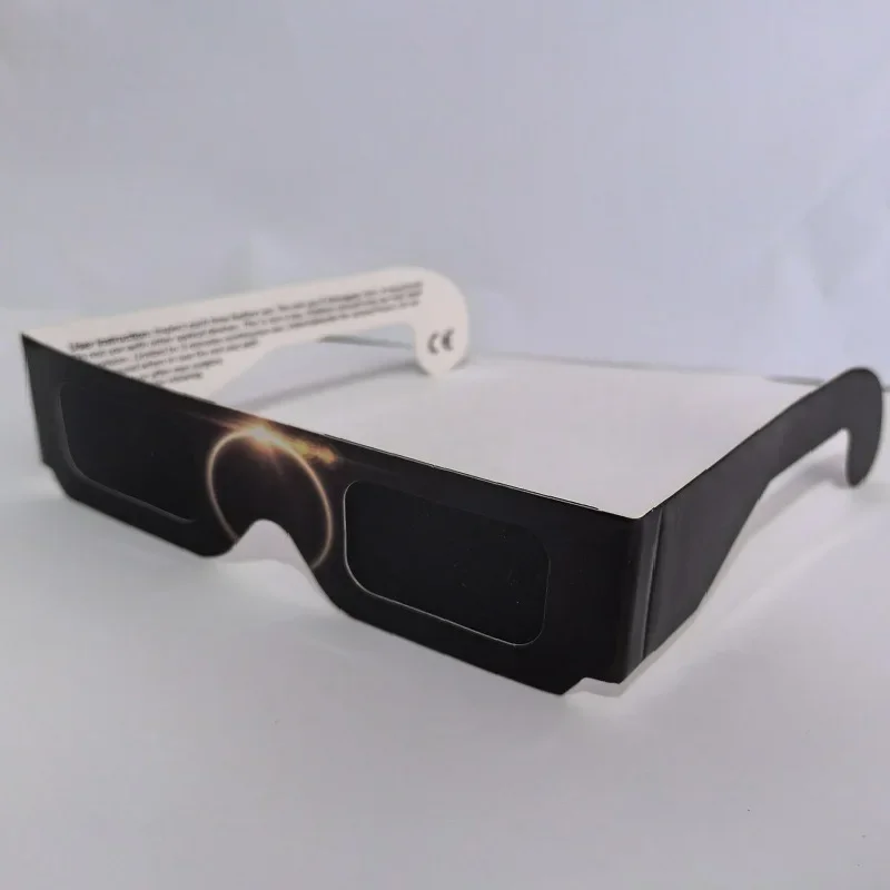 5PCS Premium Eclipse Eyeglasses AAS Approved Solar Glasses CE and ISO Certified HD Filter Film Crisp Image Goggles Paper Eyewear