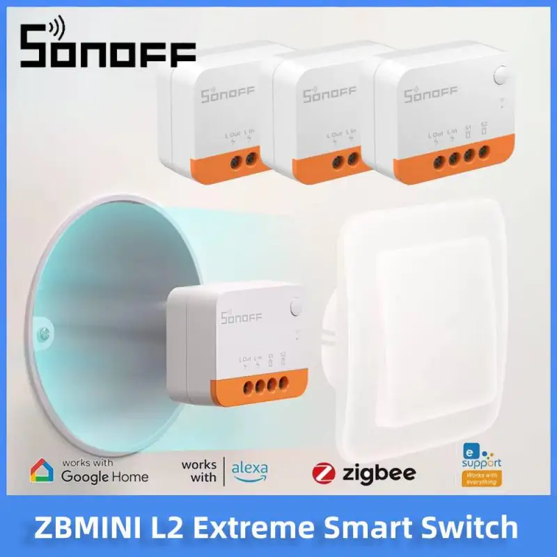 SONOFF ZBMINI L2 زيجبي التبديل لا سلك محايد المطلوبة 1-10 قطعة المنزل الذكي اللاسلكية 2 طريقة وحدة التبديل eWeLink APP التحكم