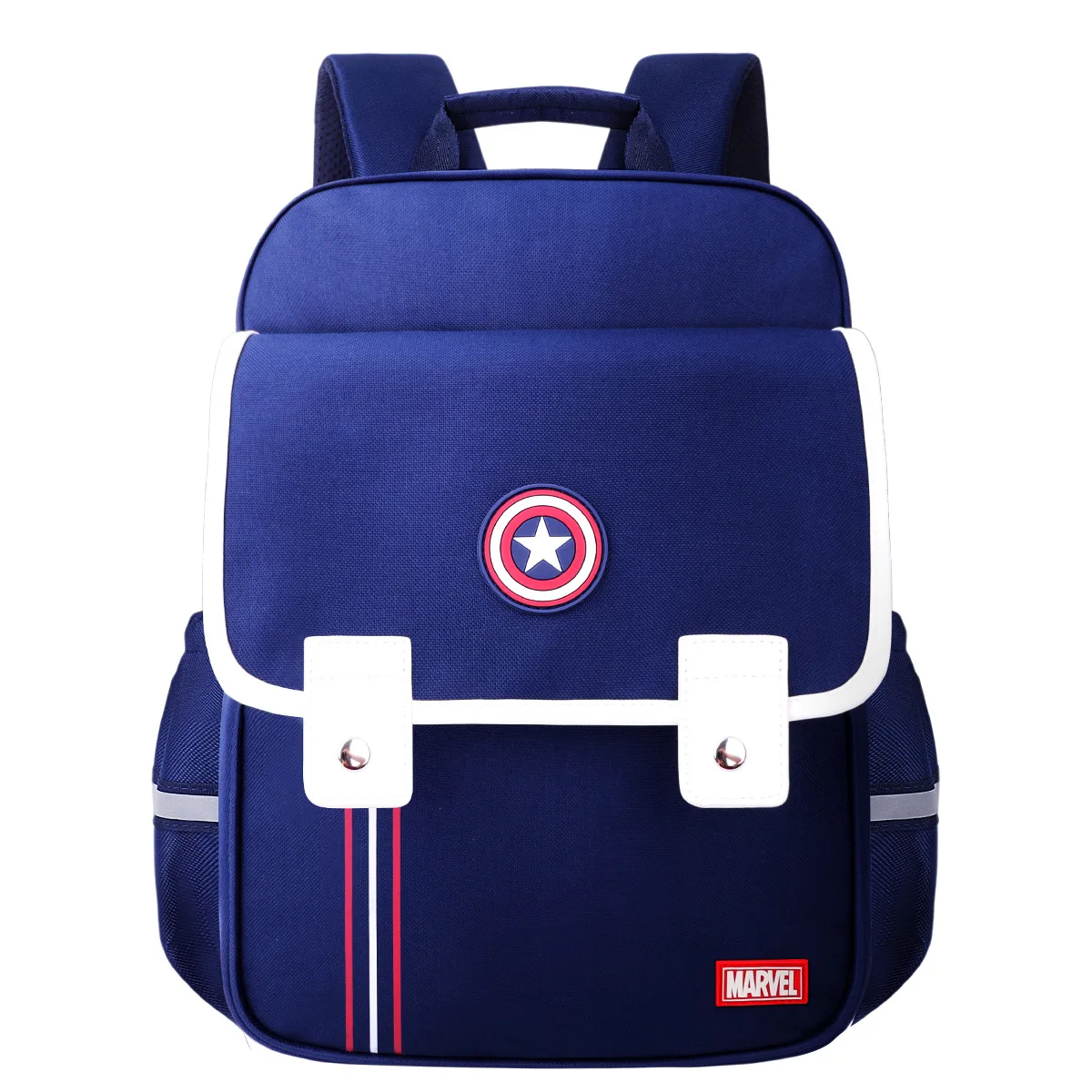 Disney Marvel-mochila ortopédica de hombro para niño, morral escolar de gran capacidad para estudiantes de primaria, Spiderman, Capitán América