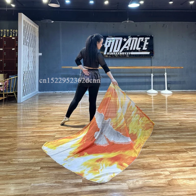 

С телескопическими палочками, аксессуары для танца живота, реквизит, масштабируемые стержни, разноцветные красочные шарфы, флаг, танцевальное представление