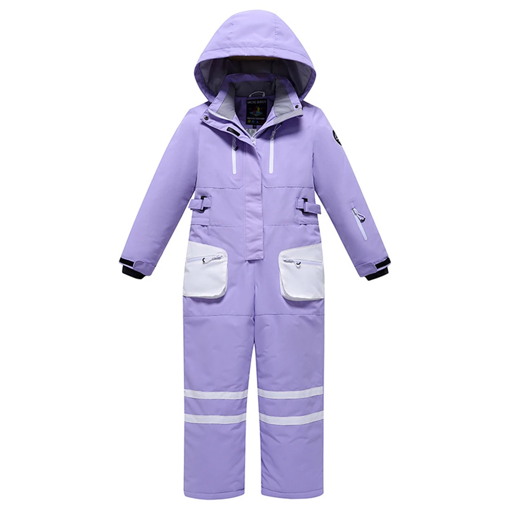 3-9T Kids Ski Suits Boys Girls Jumpsuits Overall Waterproof Windproof Winter Warm Childrens Outdoor Sportswear Snowboard Suits