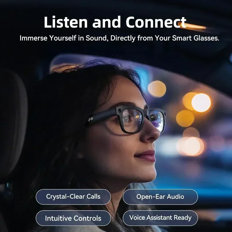 OnePlus Smart Glasses 8K Professional HD Video Record Camera ChatGPT Bluetooth Call Language Translation Music Sunglasses Men