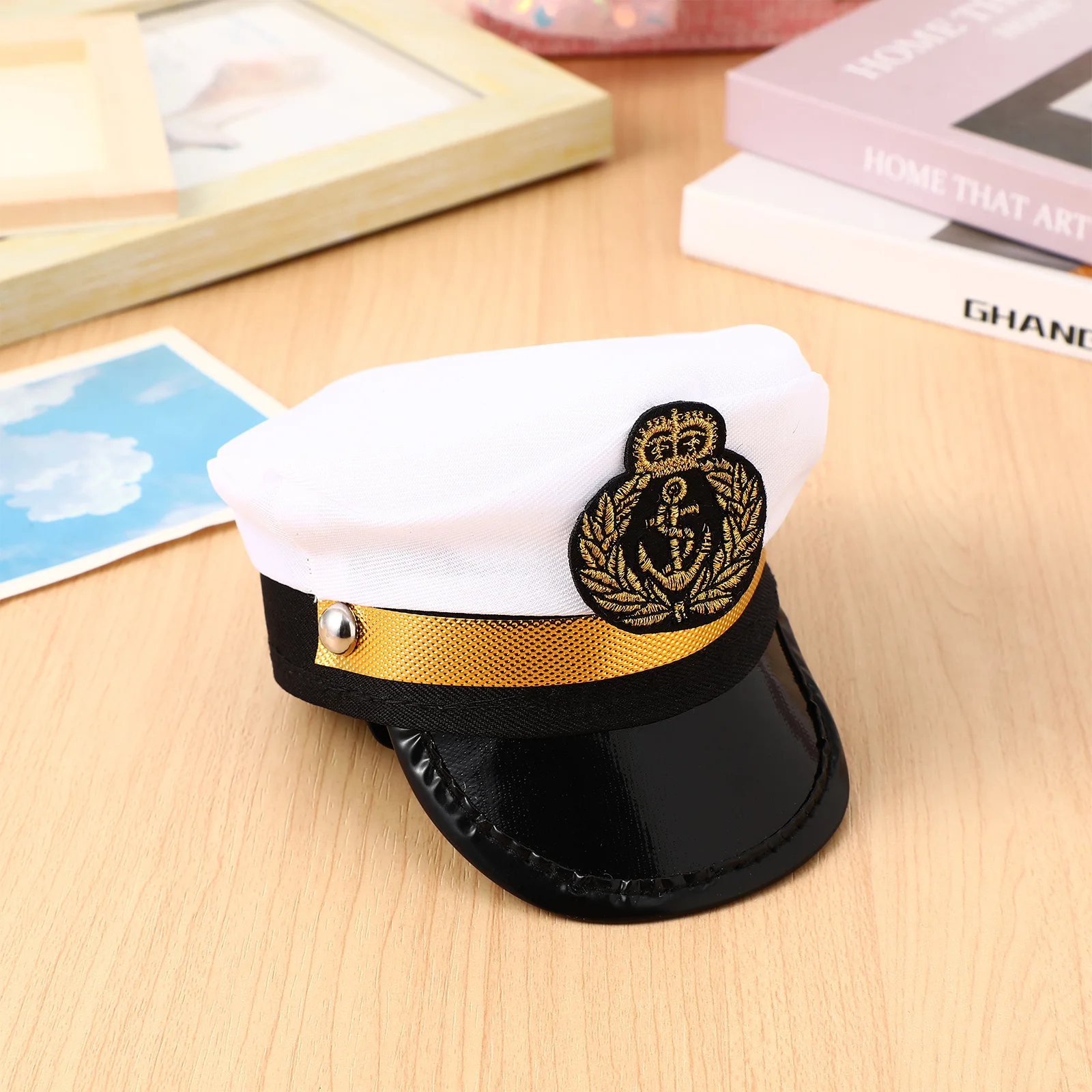 

Pet Hood Sailor Suit for Small Dog Sunglasses Nautical Outfit Dogs Puppy Bridegroom