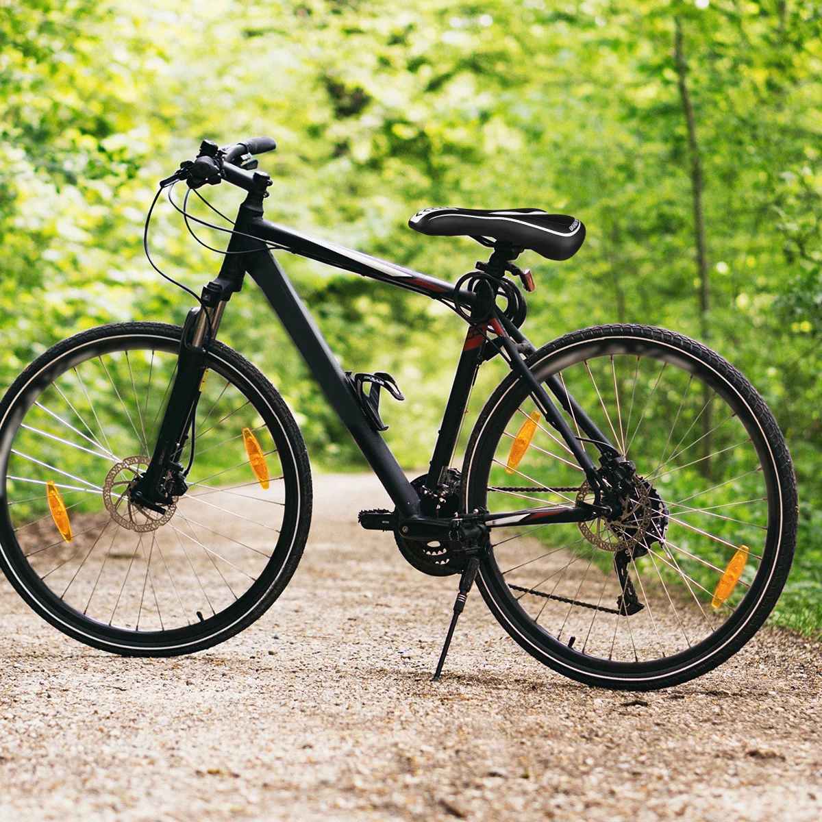 

1 шт. дышащее сиденье для горного велосипеда с полым каркасом, премиальная поверхность, легко чистится, удобно для длительных поездок