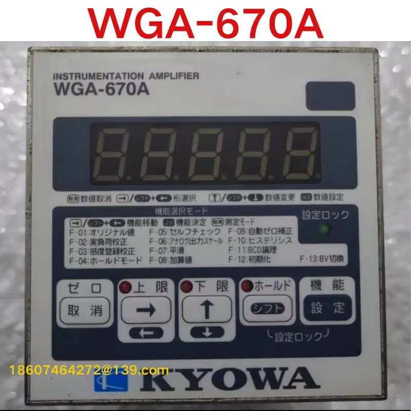 Second-hand test OK Electric power data amplifier recorder WGA-670A