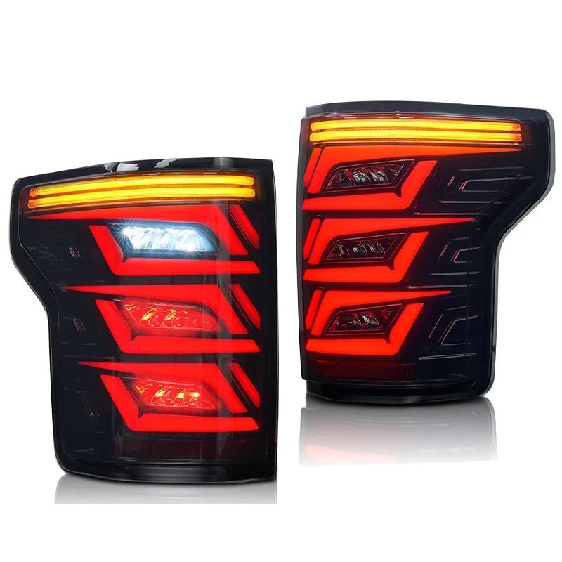 LED Taillights Assembly for Ford F150 F-150 2015 2016 2017 2018 2019 2020 with Start Animation Car Rear Taillight Accessories