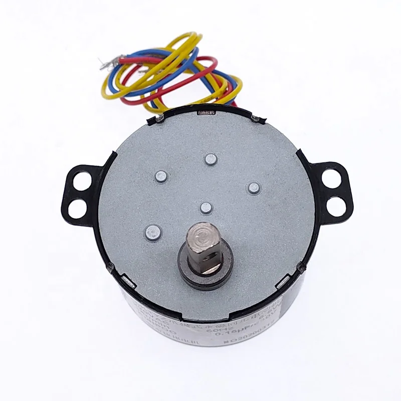 50KTYZ Permanent Magnet Synchronous Motor AC 220V Speed Reducer Motors Controllable Positive and Negative Inversion 6W