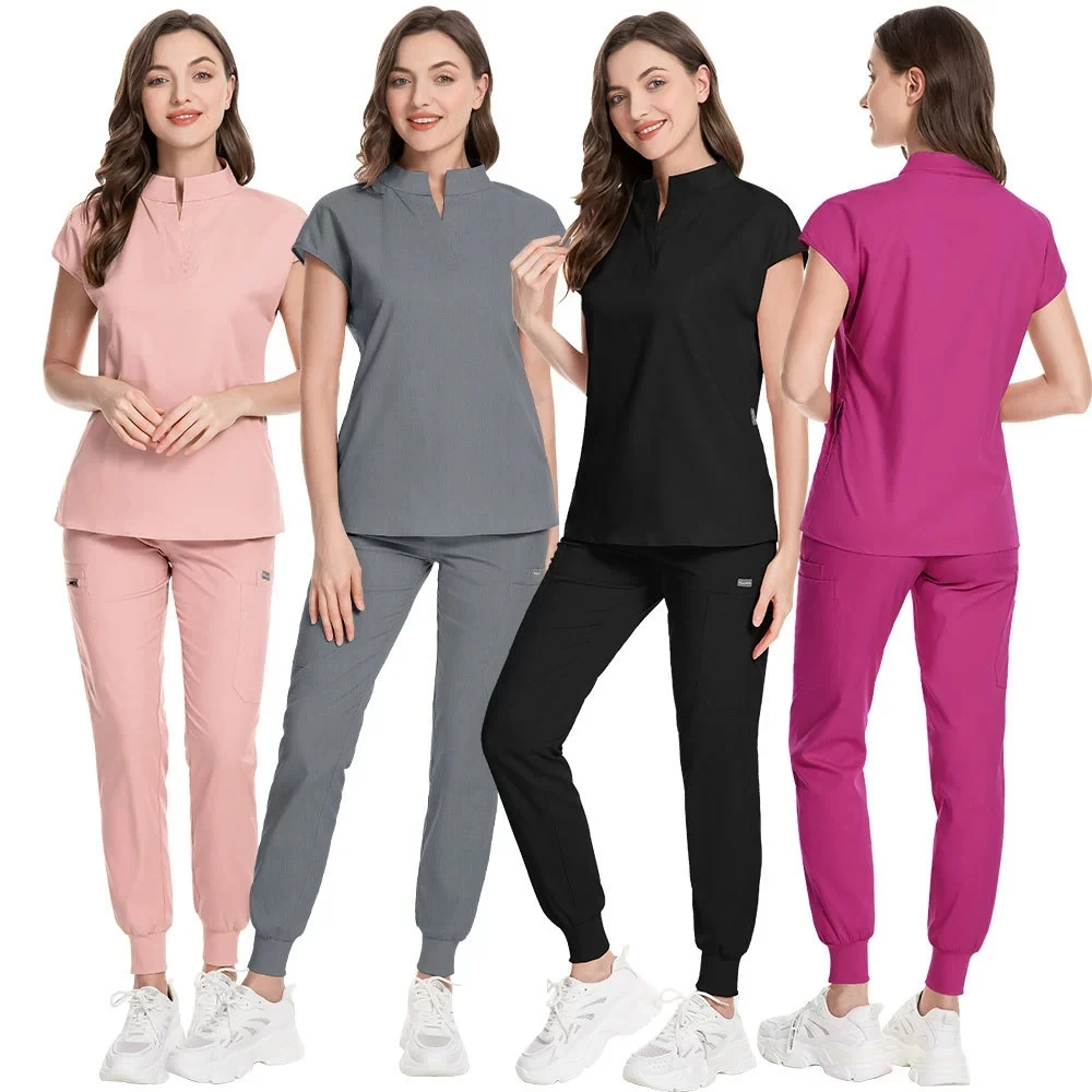 conjuntos-de-uniformes-medicos-para-enfermeras-para-hospital-cirugia-clinica-salon-de-belleza-ropa-de-trabajo-top-con-cuello-en-u-pantalones-rectos