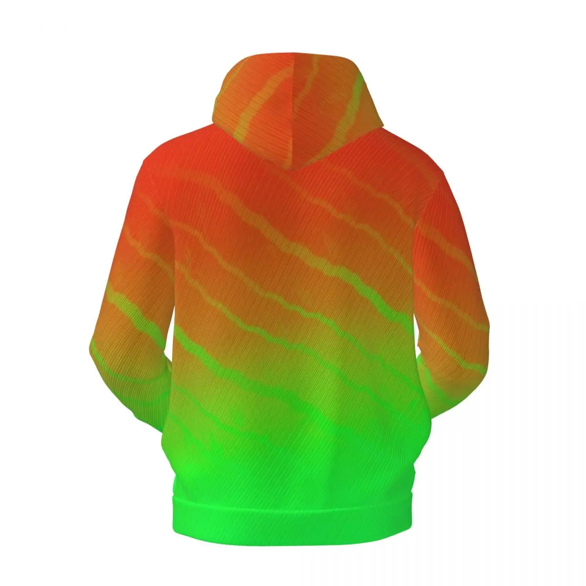 Two Tone Hoodies Winter Green Orange Striped Street Fashion Hooded Shirt Unisex y2k Cute Classic Oversized Pullover Hoodie