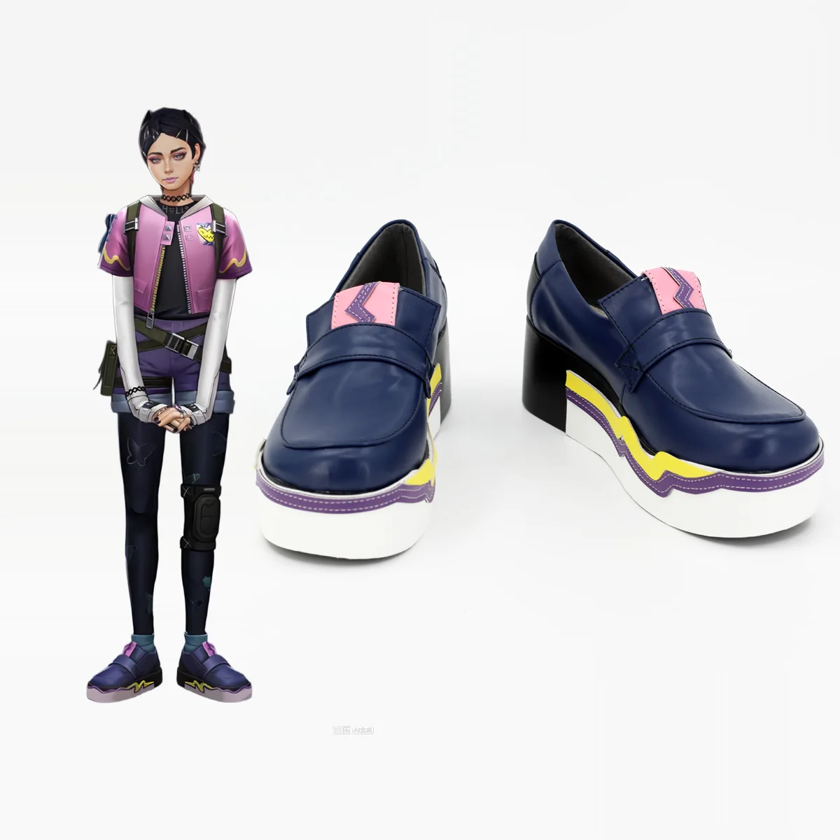 

Valo-rant Hero Clove Cosplay Shoes Custom Made Boots Any Size