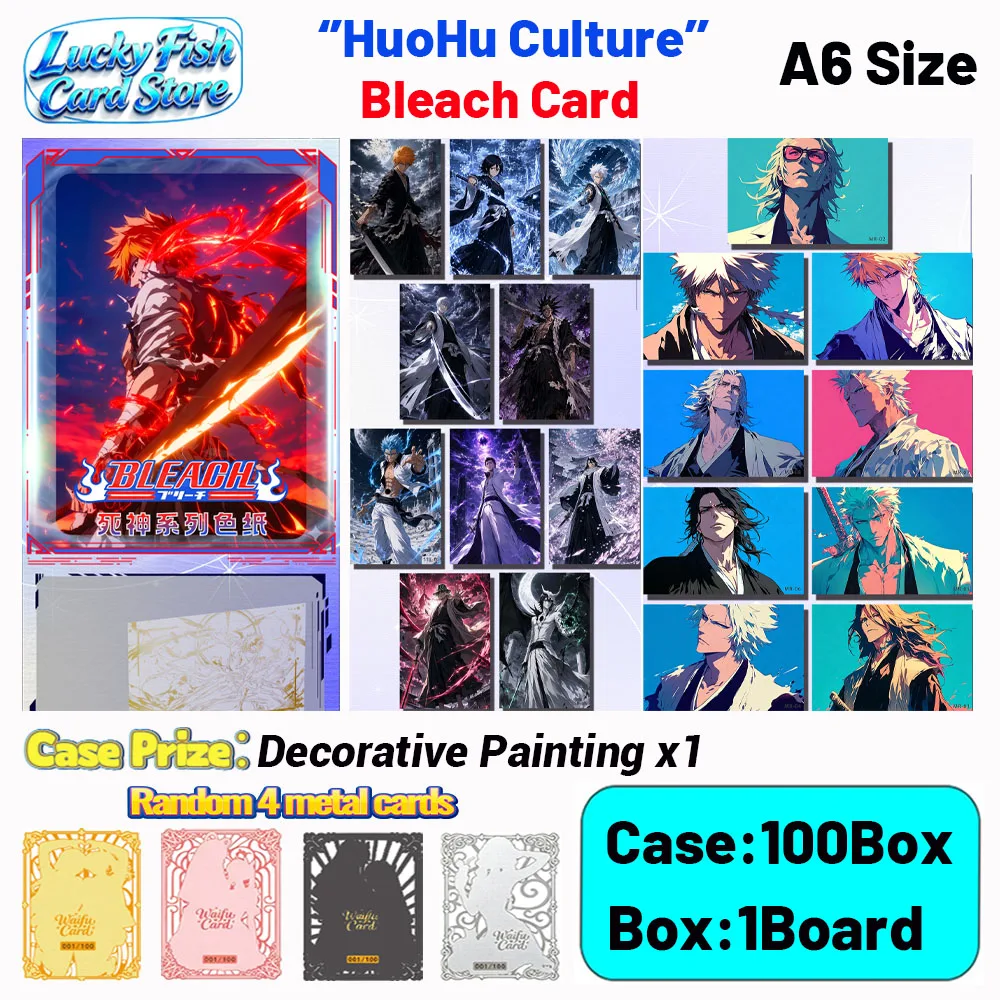 

Wholesale 2026 New HuoHu Creative Studio Bleach Collection Cards A6 Size Acrylic Boards Children's Toys Birthday Gifts