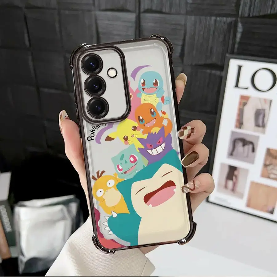 حافظة لهاتف سامسونج جالاكسي A15 A35 A36 A26 A52 A17 A13 A33 A21s A16 A24 A25 غطاء شفاف #2