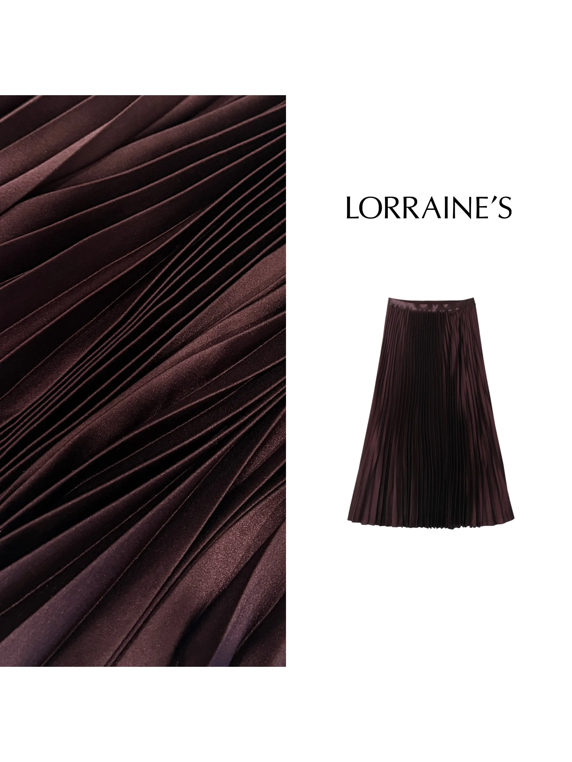 

Элегантная плиссированная юбка с высокой талией, новинка весенней коллекции от LORRAINES, из полиэстера, средней эластичности, миди, для женщин.