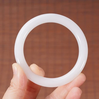 

Zheru ювелирные изделия натуральный нефрит белый 54-64 мм браслет элегантные принцессы ювелирные изделия лучший подарок