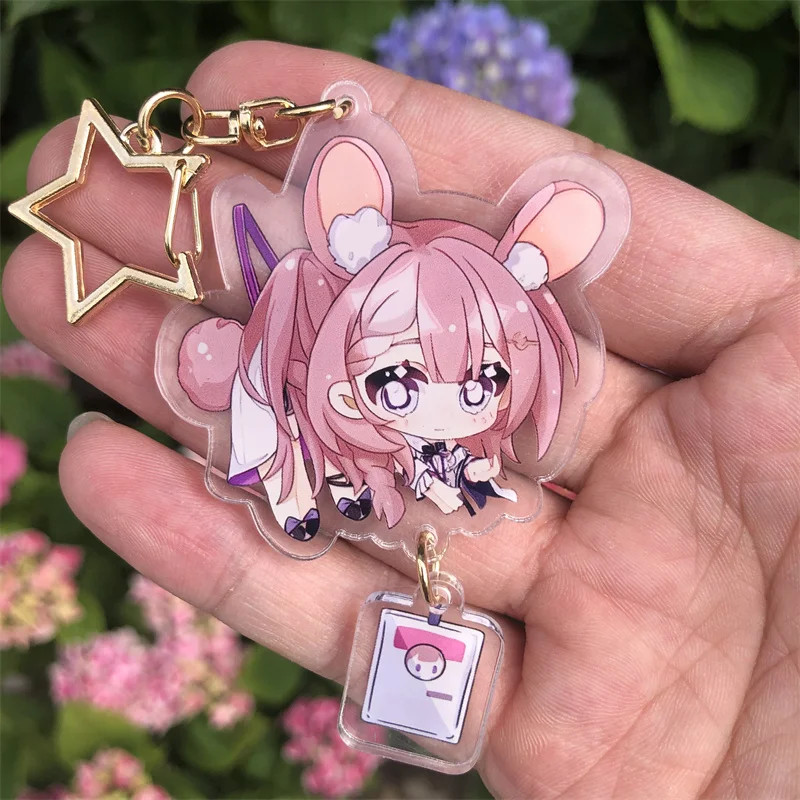 Game Honkai: Star Rail Arlan Silver Wolf Bronya Clara Herta Welt Yang Sampo Keychain Accessories Cosplay Pendant Prop Badge