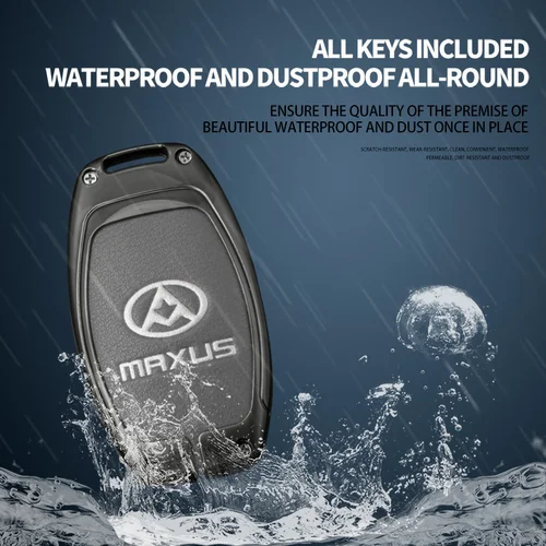 Imagen 2 del producto Funda de cuero de aleación de Zinc para llave de coche, carcasa para SAIC Maxus G50 Plus LDV D60 G10 G20 RV V80 V90 T60 T70 EUNIQ5, accesorios para automóviles