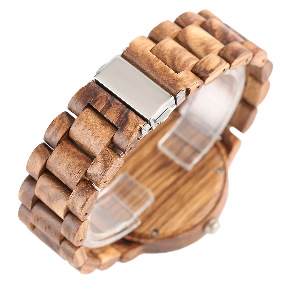 YISUYA-Reloj de bambú de madera natural para hombre y mujer, cronógrafo Digital de cuarzo, hecho a mano, creativo, regalo de Navidad