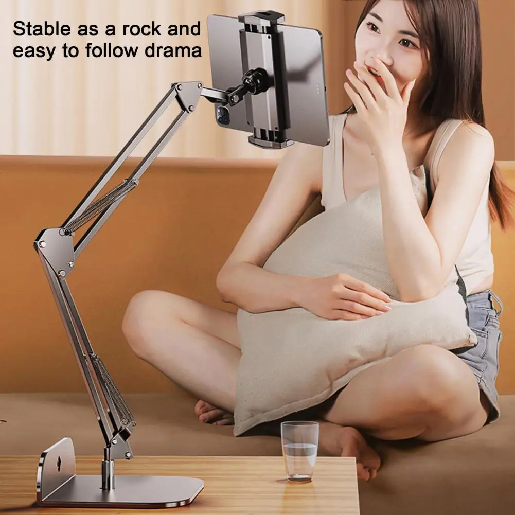 Foldable Bed Phone Holder Adjustable Bedside Tablet Stand Holder with Flexible Arm Mount for Kindle Other for Sofa for Laying