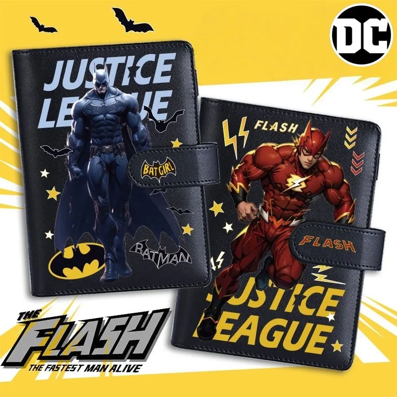 DC Cartoon Anime Merchandise Batman The Flash Notebook para homens, elegante, versátil, portátil, legal, caderno de estudante