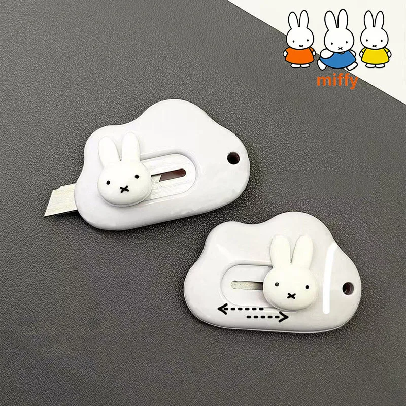 Корейский милый нож Miffy в стиле аниме, портативный, белый, для студентов, для рукоделия, для резки бумаги, открывалка для посылок, праздничный подарок