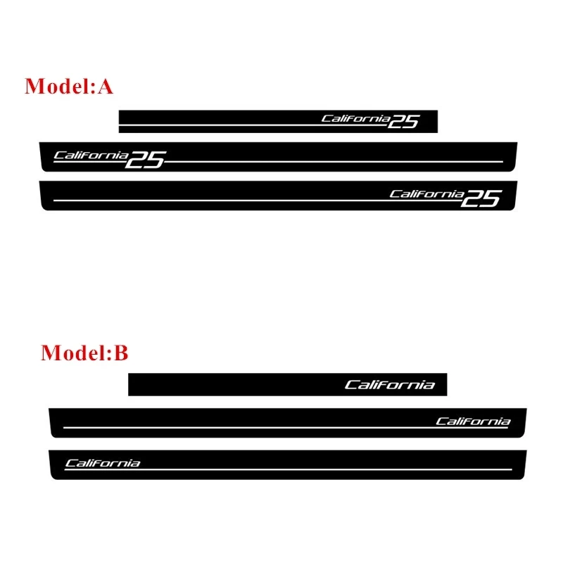 3pcs Car Door Side Sticker For-Volkswagen Caravelle T4 T5 Van Camper California 25 Edition Sport Stripes Auto Body Trunk Decals