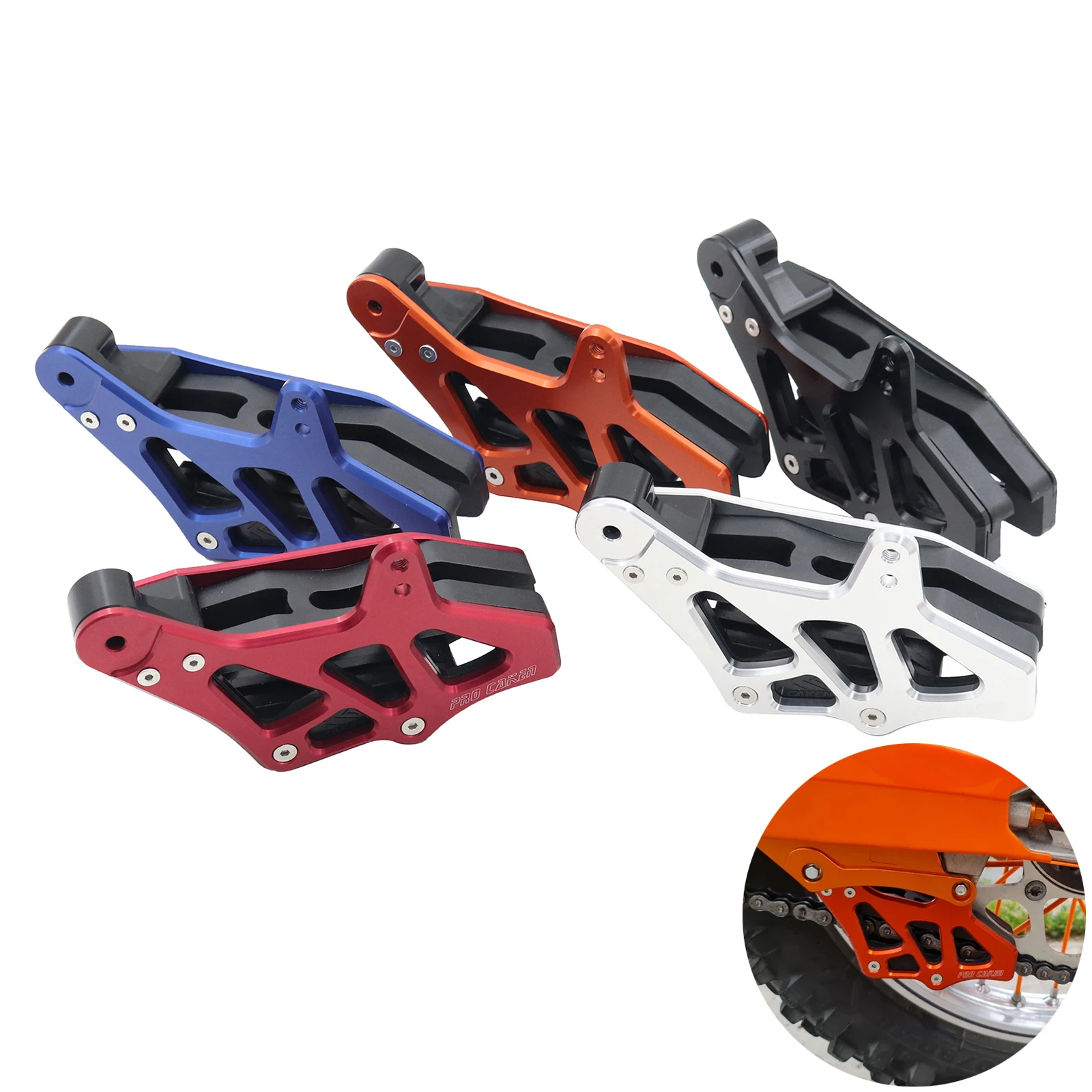 

Motocross CNC Chain Guide Guard For KTM SX SXF EXC EXCF XC XCW XCF SMC 125 150 200 250 300 350 400 450 500 530 690 2008-2022
