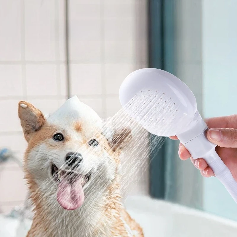 Quick Connect Pet Shower Head Plastic Handheld Sprayer for Dog Cat Bathing Cleaning Tool