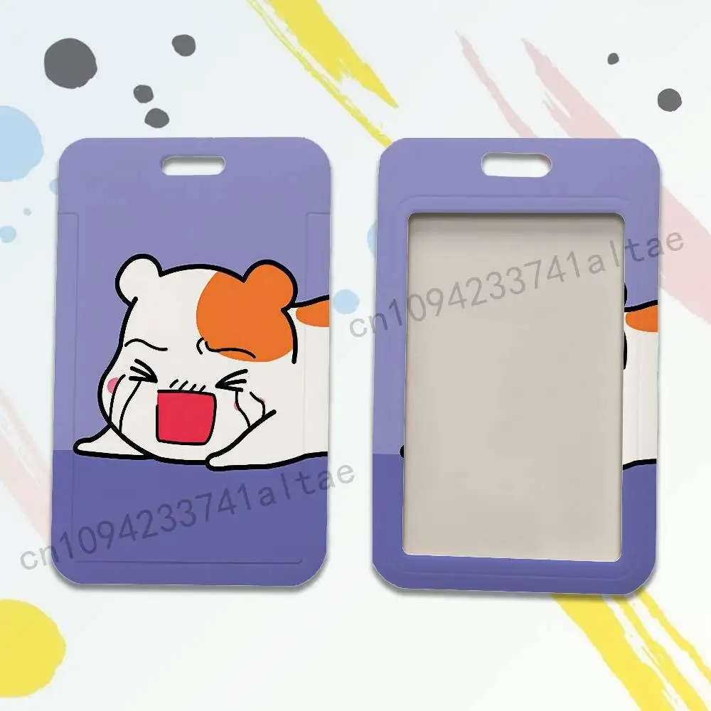 Cute Oruchuban Ebichu Badge Holder Pass Bus Work Card Cover Chest Pocket Students Card Holder Small