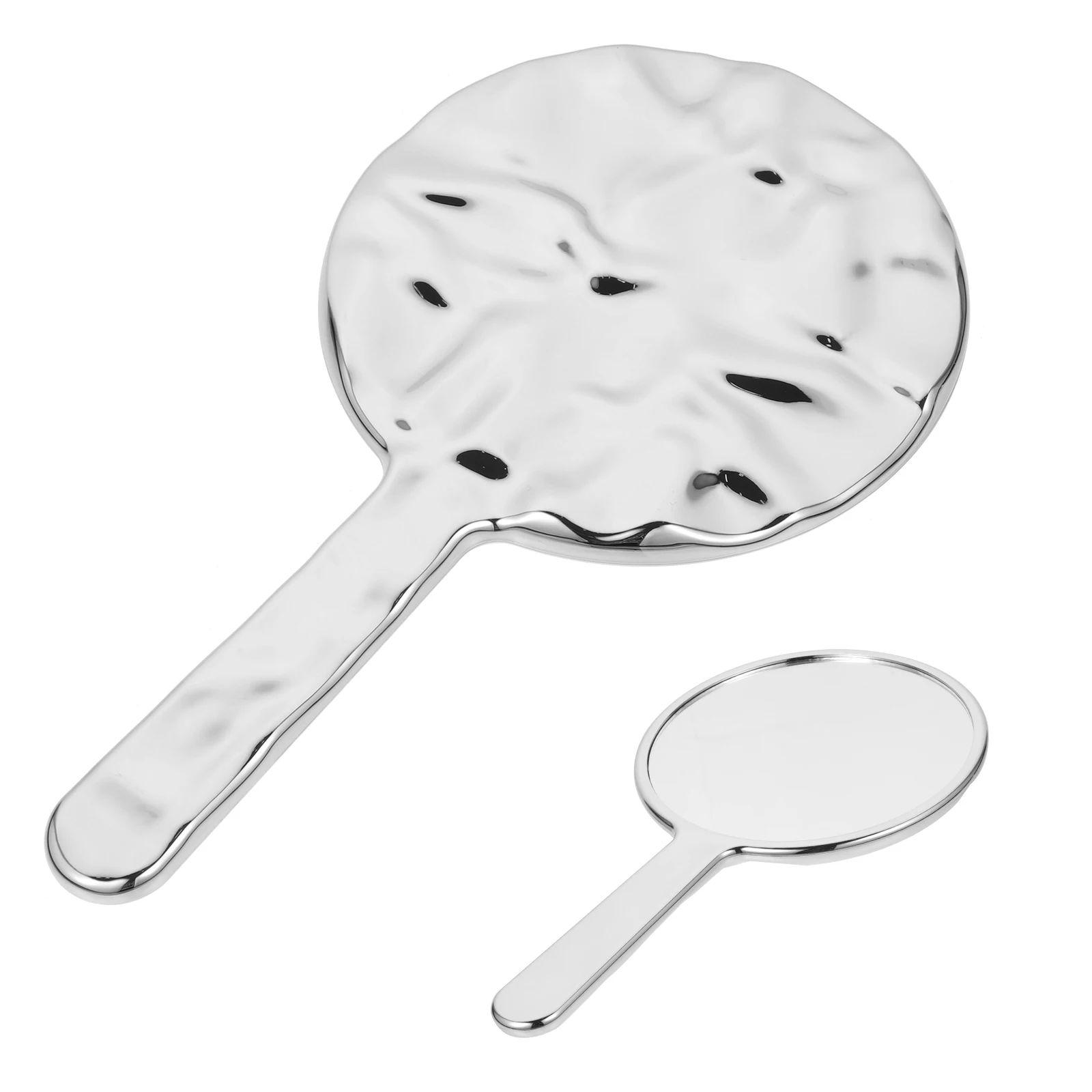 مرآة يد دائرية عالية الوضوح، مرآة تجميل محمولة، هدية عملية للنساء والأصدقاء، مستلزمات العاملين والعائلة #3